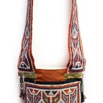 Winnebago Beaded Cloth Bandolier Bag, Great Lakes Area