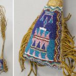 Kiowa Beaded Hide Fetish