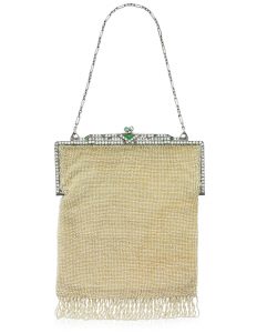 Bourdier Paris Evening Bag Diamond and Seed Pearl