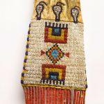 Northern Cheyenne Beaded and Fringed Pictorial Hide Pipe Bag, Wyoming