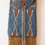 Native American Indian (Plains/Cheyenne) beaded and fringed dispatch case/bag