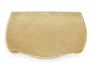 TWO-COLOUR GOLD AND DIAMOND EVENING BAG, BY FARAONE