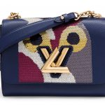 A NAVY ÉPI LEATHER & SEQUIN NIGHT BIRD TWIST MM WITH GOLD HARDWARE LOUIS VUITTON