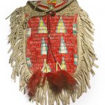 Sioux Quilled and Fringed Hide Pouch, Central Plains