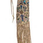 Apsaalooke [Crow] Beaded Hide Tobacco Bag