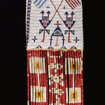 Sioux Pictorial Beaded Hide Tobacco Bag