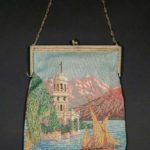 Austrian Beaded Scenery Bag Mid 19th century